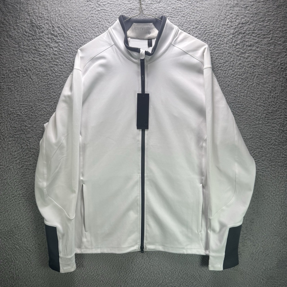 Greyson Sequoia Golf Jacket Mens XL White Full Zip Polyamide Stretch NWT $220